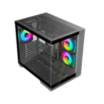 Ant Esports Crystal X4 Mid-Tower Gaming Cabinet – Dual Chamber, - Image 2