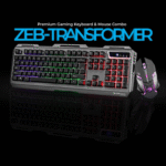 Zebronics Transformer Gaming Keyboard & Mouse Combo – Metal Body - Image 2