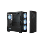 DAWG Y-Series 804 Black – ARGB Gaming Cabinet with Infinity Mirror - Image 2