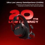 daWg HeadBug G60 Wireless Gaming Headphones with BT & Dongle (Red)