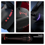daWg HeadBug G60 Wireless Gaming Headphones with BT & Dongle (Red) - Image 2