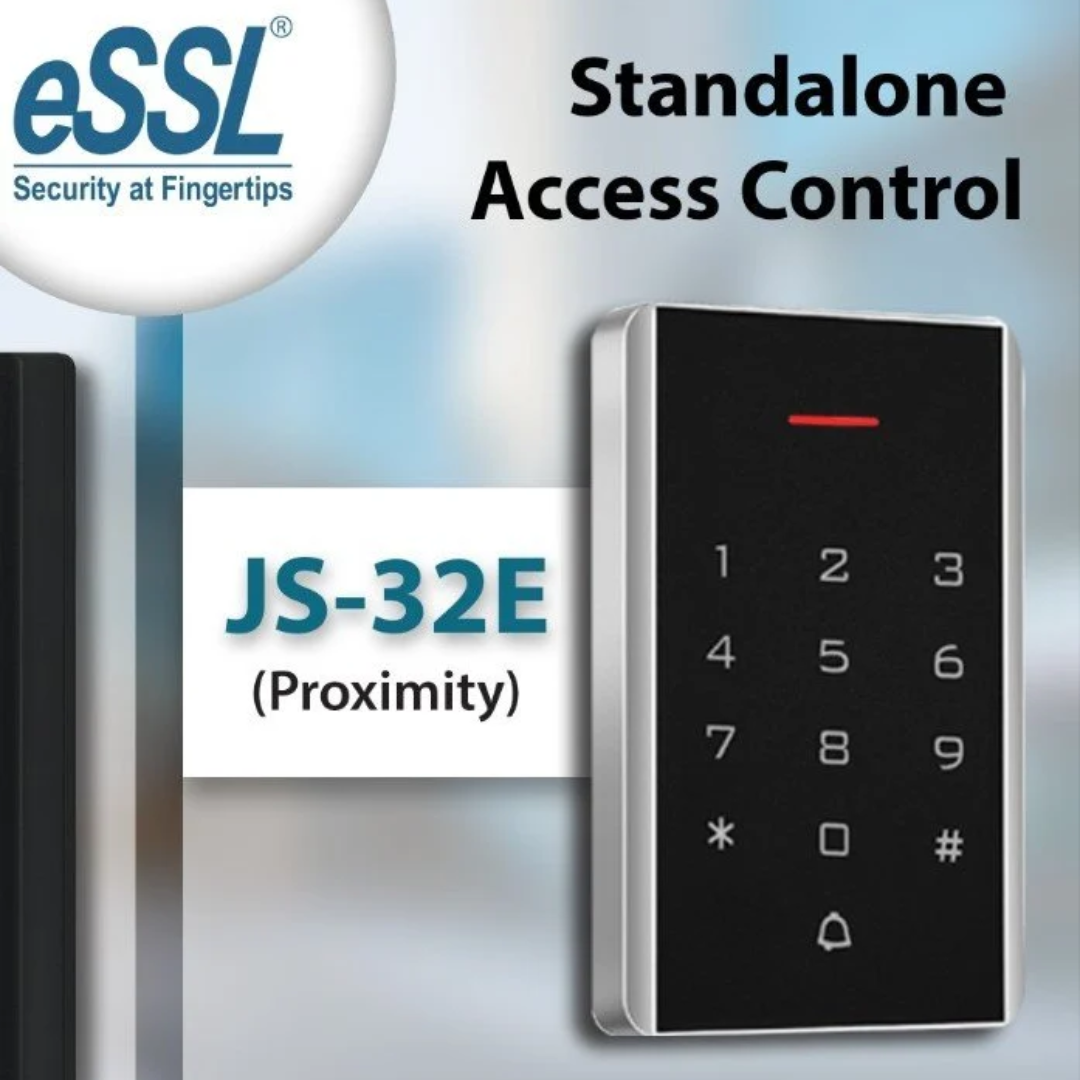 JS32 eSSL JS-32E Standalone Access Control System with Keypad & Card Access - Image 1