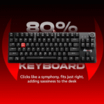 DAWG Highkey 373 Wired Mechanical Keyboard – 80% Compact | Glacier Switches | White LED