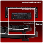 DAWG Highkey 373 Wired Mechanical Keyboard – 80% Compact | Glacier Switches | White LED - Image 3