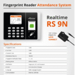 Realtime RS9n Biometric Attendance Machine with Wi-Fi & Cloud Access - Image 3