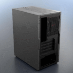 daWg V Series 110 Mini-Tower Gaming Cabinet – Grey | Compact Design, Efficient Cooling.