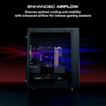 daWg V Series 210 Mid-Tower Gaming Cabinet – Reliable Cooling & Flexible Storage - Image 2