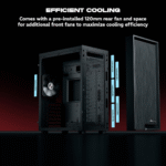 daWg V Series 210 Mid-Tower Gaming Cabinet – Reliable Cooling & Flexible Storage